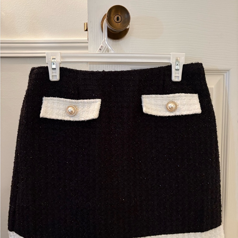 Elegant Black and White Skirt